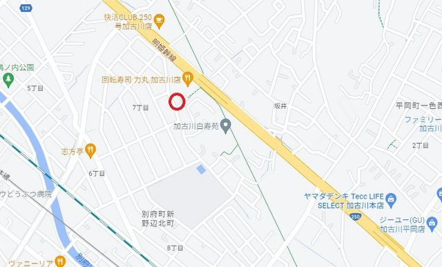 加古川市野口町坂井　　山陽電鉄「浜の宮駅」徒歩20分の地図