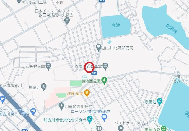 加古川市平岡町新在家　JR「東加古川駅」徒歩17分の地図