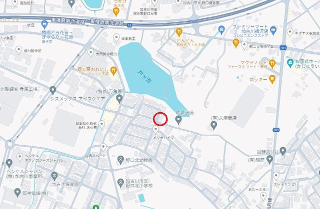加古川市野口町水足　売土地の地図