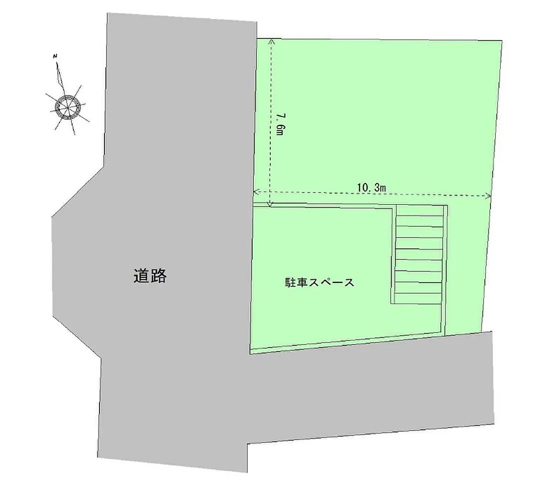 加古川市野口町水足　　売土地の区画図