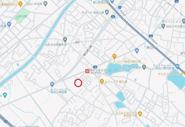 加古川市野口町長砂　　中古戸建の地図