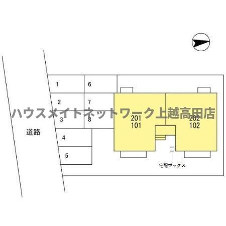ヴィラセジュールの区画図|配置図