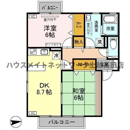 ヴィラセジュールの間取り|間取図