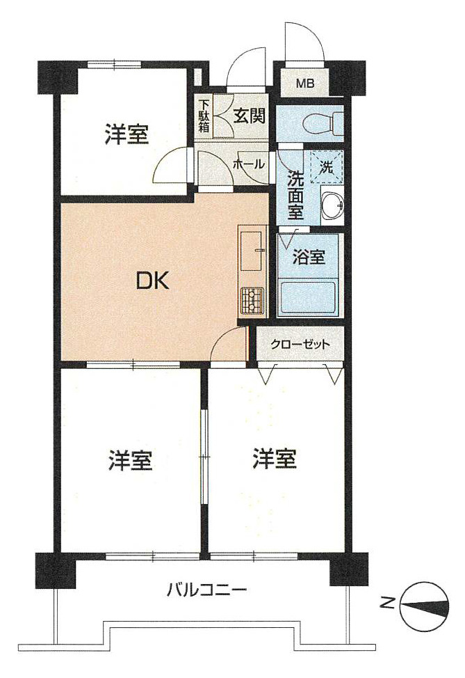 ヴァンハウス湘南平塚の間取り
