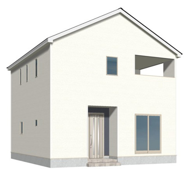 【外観パース】 | クレイドルガーデン山梨市小原東第3　3号棟 | 外観パースです