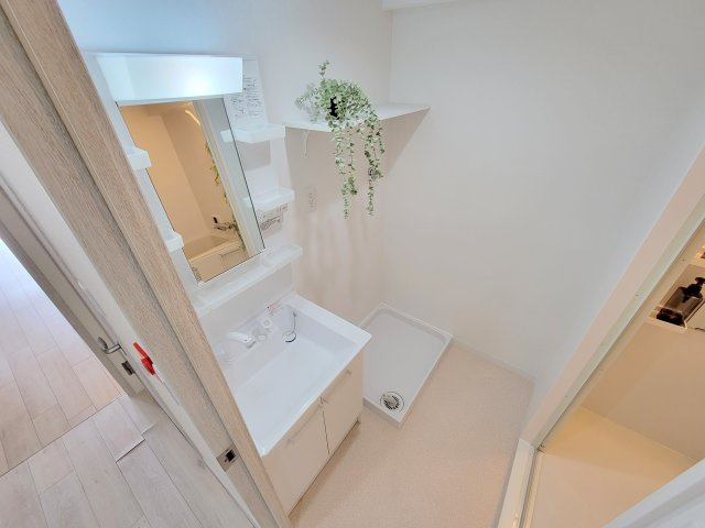 学園前ガーデンハイツの洗面所