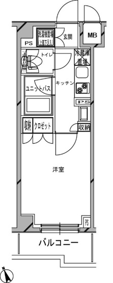 【間取り】 | ルーブル仲六郷弐番館