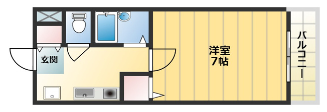 【間取り】 | ハートフル野中Ⅱ