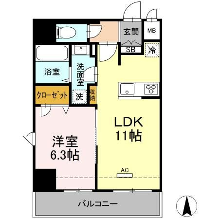 Je Glycine 寿町の間取り