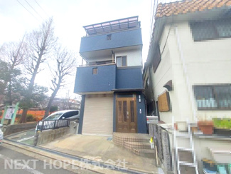 【外観】 | 尼崎市金楽寺町２丁目中古戸建　シャッター付き車庫有り | 平成７年３月建築！令和７年２月リフォーム済み！南向きで陽当たり良好です！！