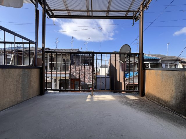 神明宮北のバルコニー