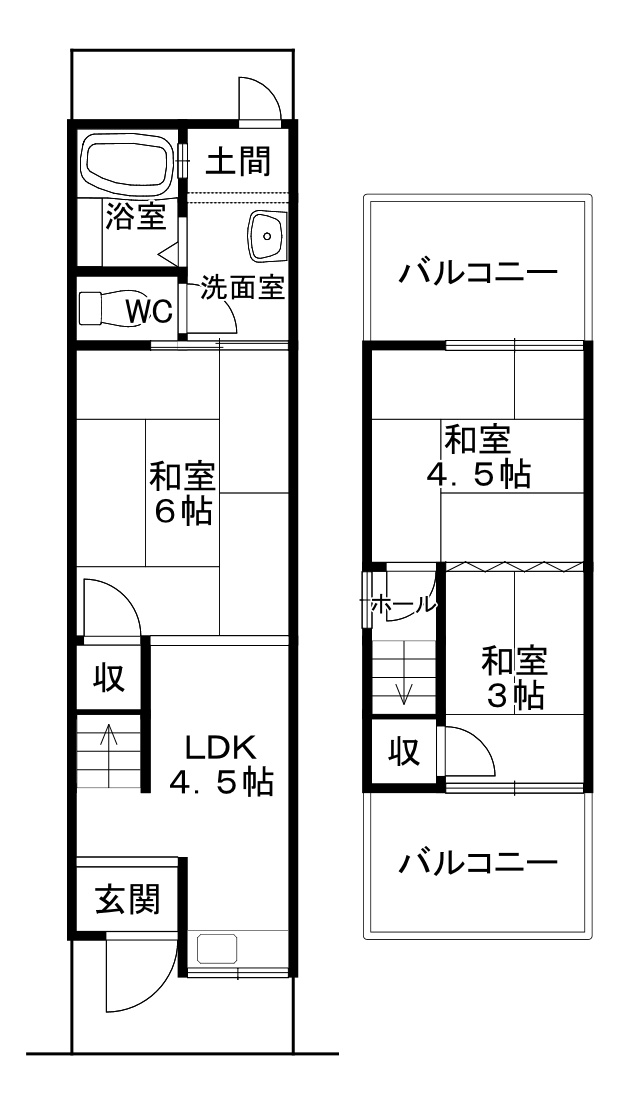 神明宮北の間取り