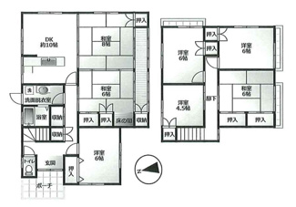 【間取り】 | 野洲市冨波甲　中古戸建