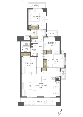 【間取り】エステ・スクエアふじみ野Ｂ棟 