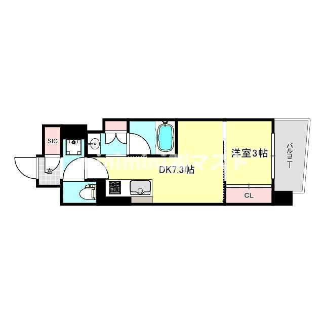 コンフォリア・リヴ本町WESTQの間取り
