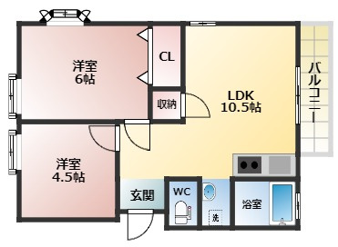 【間取り】 | 新栄プロパティー島泉Ⅱ