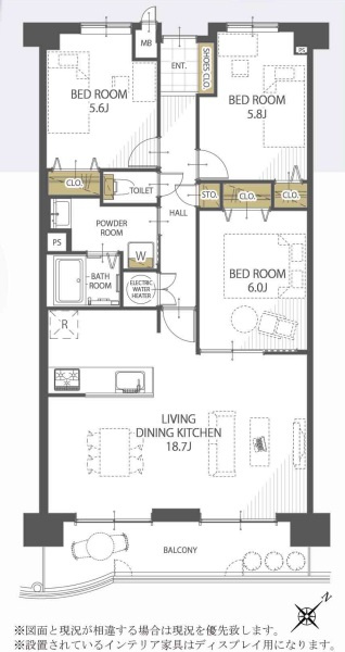 【間取り】 | コアマンションルネス空港東☆仲介手数料無料☆