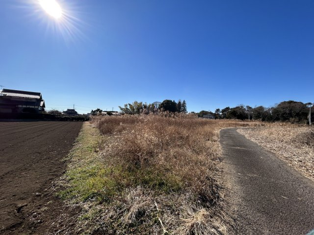 土浦市小山田　土地600坪の外観|現地土地写真