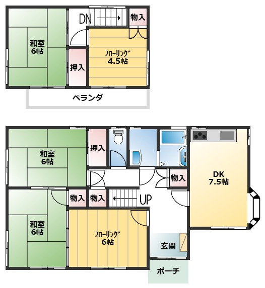 八戸市石堂3丁目の間取り