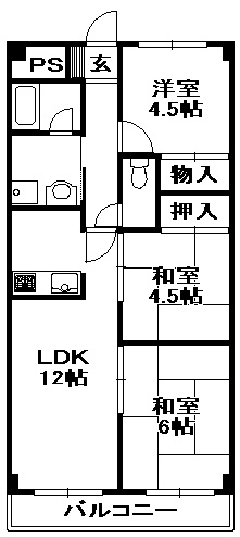 【間取り】 | ベルコート西宮