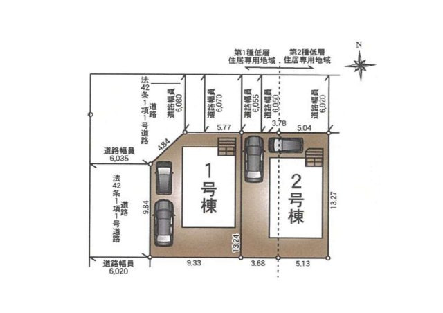 【区画図】 | 桜ヶ丘戸建て　第26-1号棟