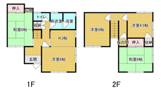 【間取り】 | 鳥取市浜坂2丁目中古戸建て