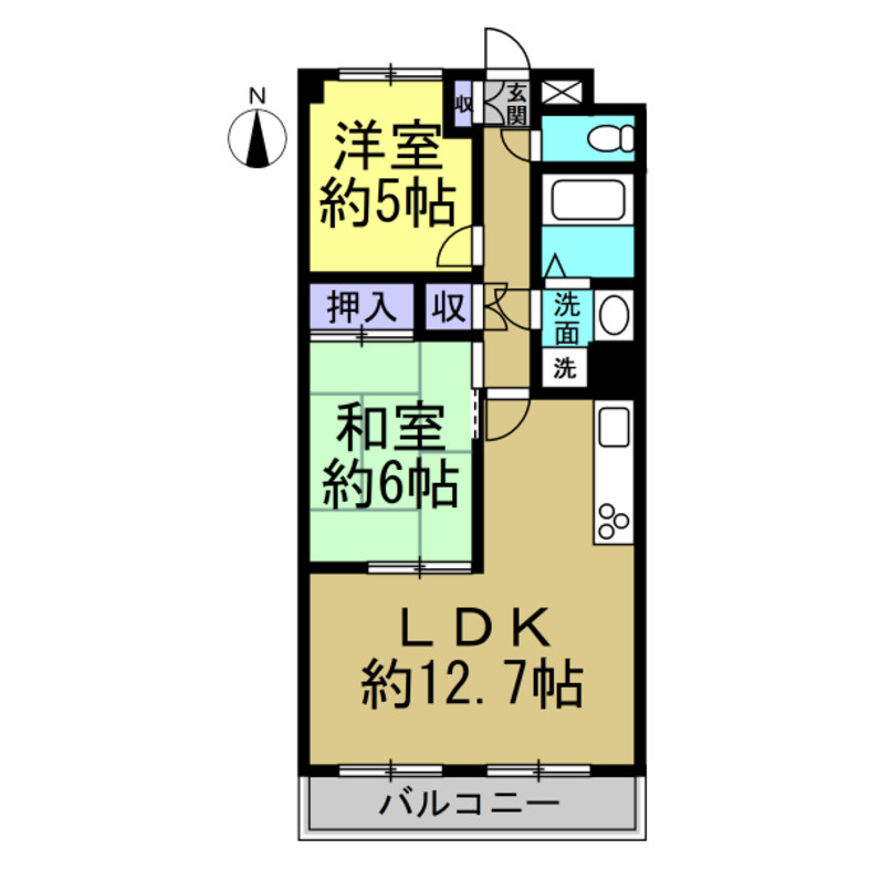 コスモハイツの間取り