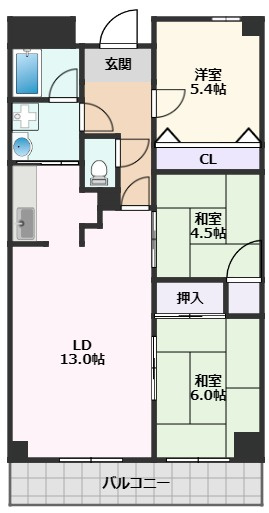 【間取り】 | エミネンス辻本Ⅱ