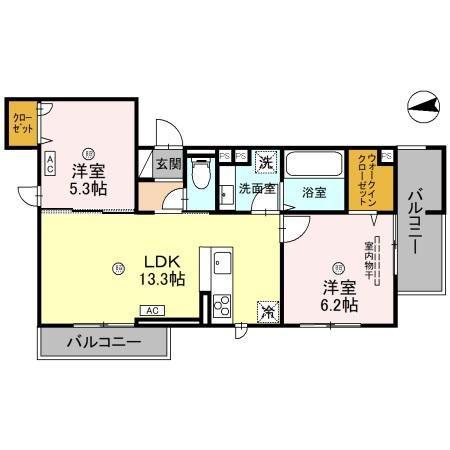 Maison de TSURUMI「珠」の間取り