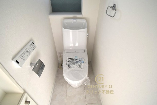 クレアスタウン  水戸市東野町　16のトイレ|１階と２階、２ヶ所に清潔なトイレ。
毎日使う空間と機能だから、いつまでも清潔なスペースであってほしいのがトイレです。