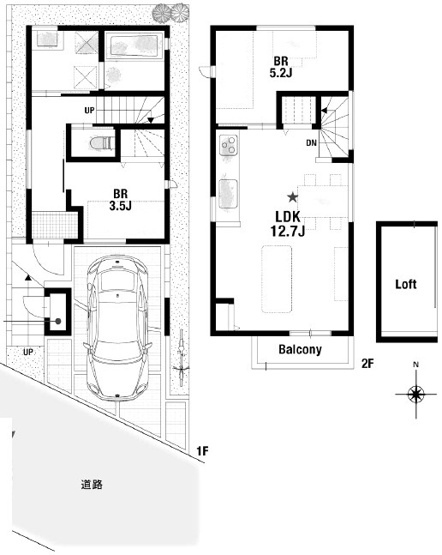 【間取り】 | 箕面市瀬川１丁目　新築戸建