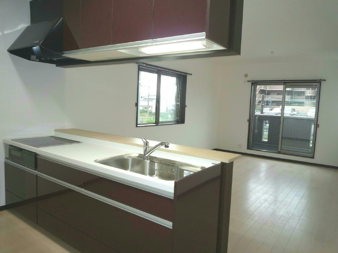 岸和田市作才町のアパートのキッチン|使いやすいキッチンです