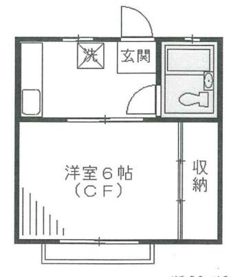 小金井市緑町５丁目のアパートの間取り