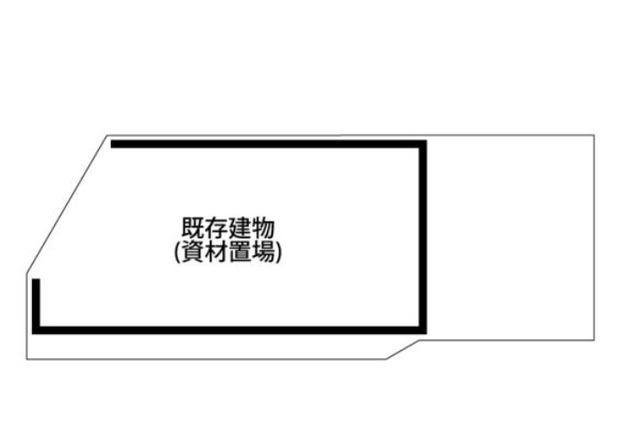 越谷市大字増森の倉庫の間取り