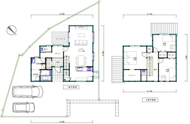 荒子ニュータウン2期の参考プラン|プラン建物　床面積108.47㎡　建物価格2174.7万円(税込)
