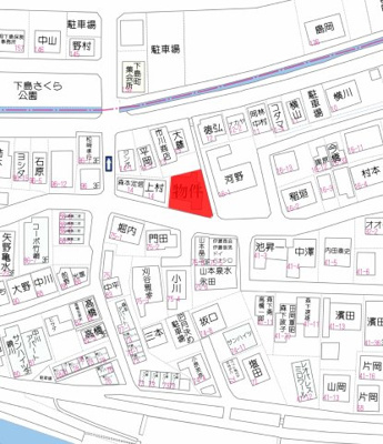 【地図】 | （ご成約）売地　高知市鏡川町　＠29.04