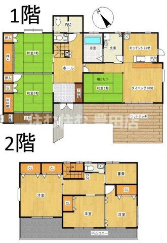 みよし莇生貸家の間取り