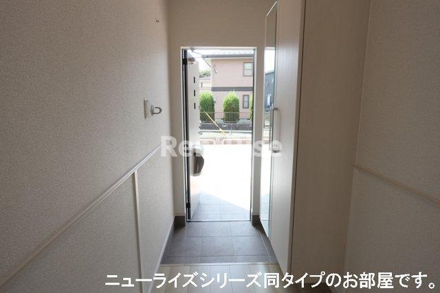 一宮市東五城字寺廓のアパートの玄関|玄関