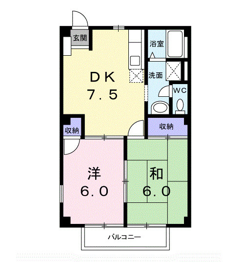 コーポ藤原の間取り