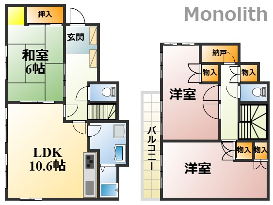 堺市南区高倉台　笹井邸の間取り