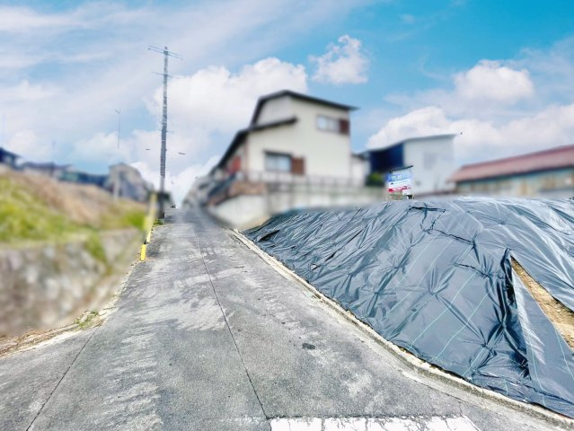 日進市梅森町新田土地の前面道路含む現地写真