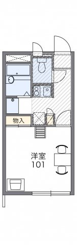 レオパレスサンフラワーの間取り|画像2