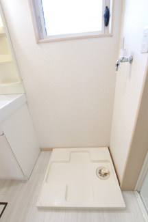 室内洗濯機置き場です