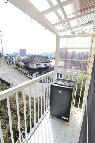クイーンパレス住吉のバルコニー