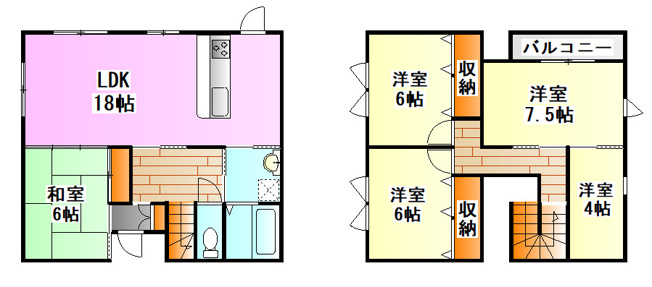 【間取り】 | 潤野戸建