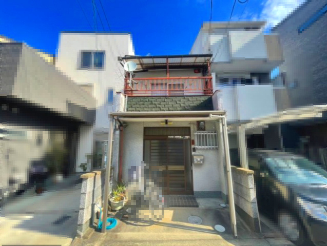 【成約済】長岡京市今里更ノ町の前面道路含む現地写真|現在：居住中の物件になります。