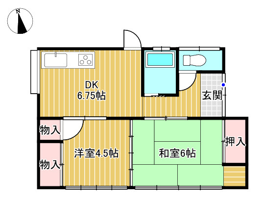 緑川戸建ての間取り