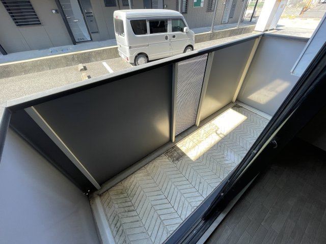 クレール新柏のバルコニー