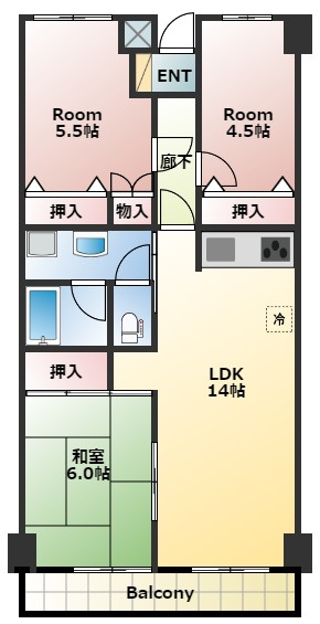 マルク新所沢の間取り