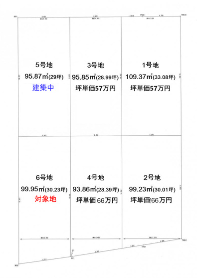 【区画図】 | 高知市一ツ橋町２丁目/６号地